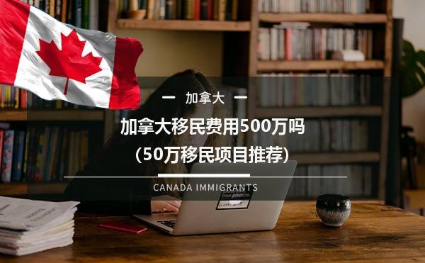 加拿大移民费用500万吗（50万移民项目推荐）