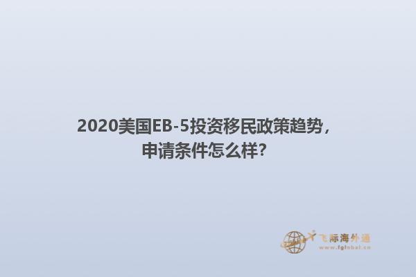 2020美国EB-5投资移民政策