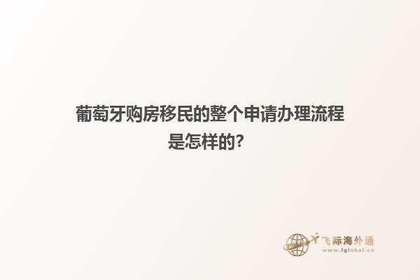 葡萄牙购房移民的整个申请办理流程是怎样的？