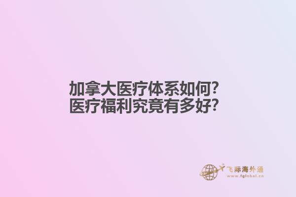 加拿大医疗体系如何？医疗福利究竟有多好？