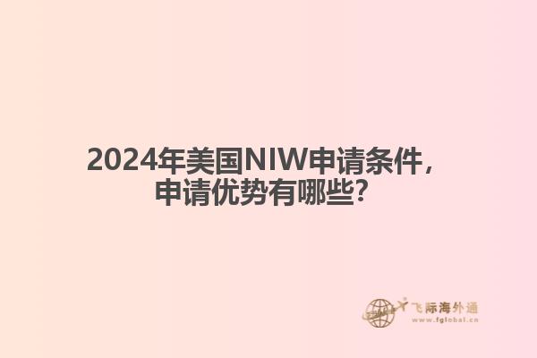 2024年美国NIW申请条件，申请优势有哪些？