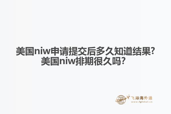 美国niw申请提交后多久知道结果?美国niw排期很久吗？