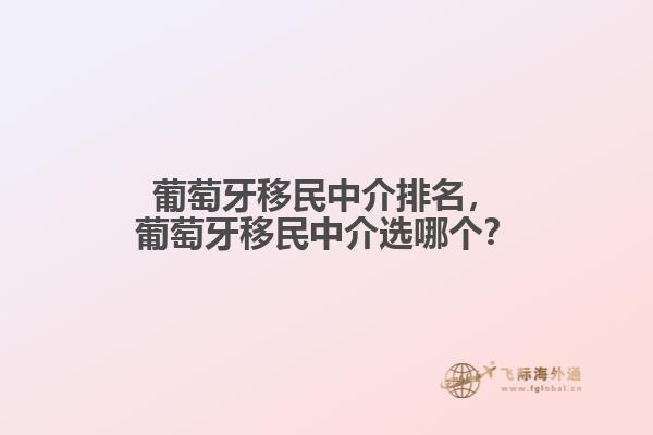 葡萄牙移民中介排名，葡萄牙移民中介选哪个？