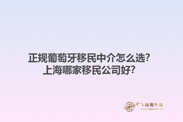 正规葡萄牙移民中介怎么选？上海哪家移民公司好？1.jpg