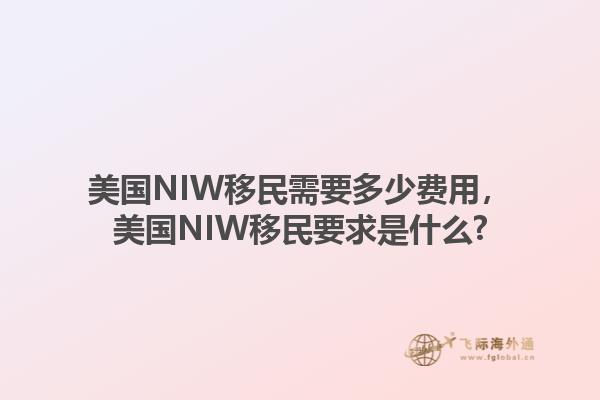 美国NIW移民需要多少费用，美国NIW移民要求是什么?1.jpg