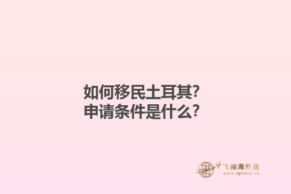 如何移民土耳其？申请条件是什么？