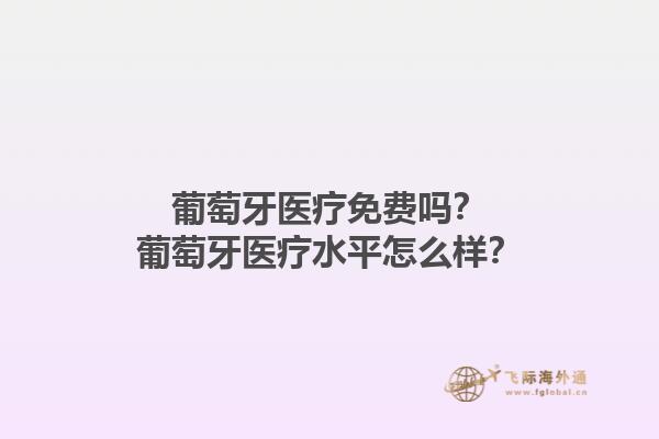 葡萄牙医疗免费吗？葡萄牙医疗水平怎么样？