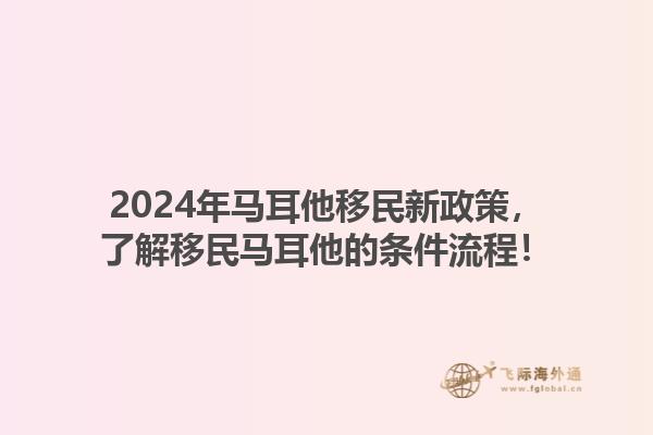 2024年马耳他移民新政策，了解移民马耳他的条件流程！