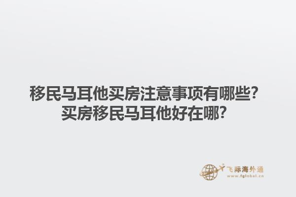 移民马耳他买房注意事项有哪些？买房移民马耳他好在哪？