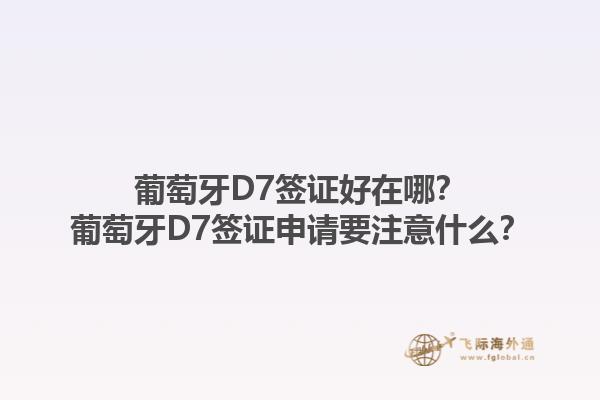 葡萄牙D7签证好在哪？葡萄牙D7签证申请要注意什么？