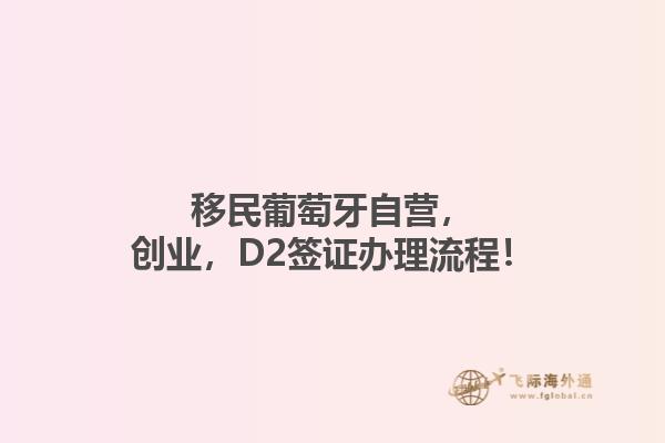 移民葡萄牙自营，创业，D2签证办理流程！