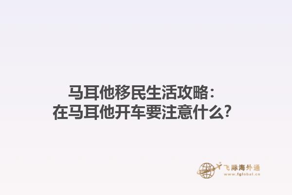 马耳他移民生活攻略：在马耳他开车要注意什么？