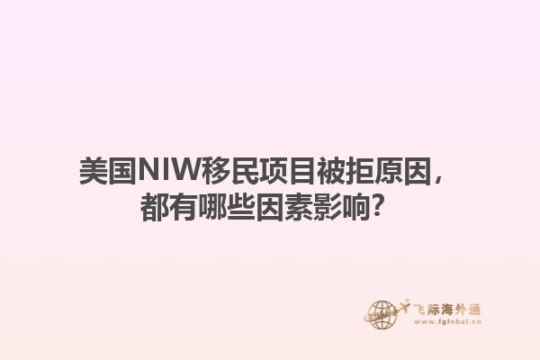 美国NIW移民项目被拒原因，都有哪些因素影响？