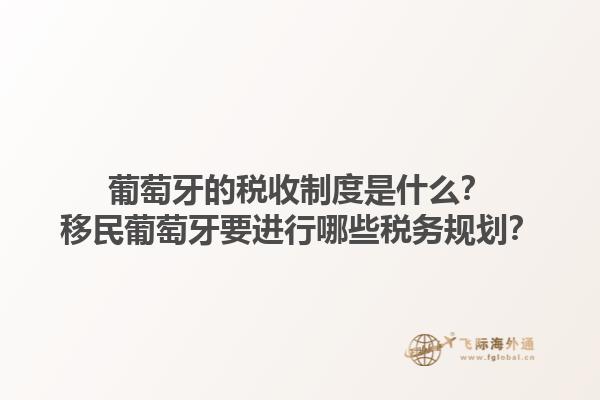 葡萄牙的税收制度是什么？移民葡萄牙要进行哪些税务规划？